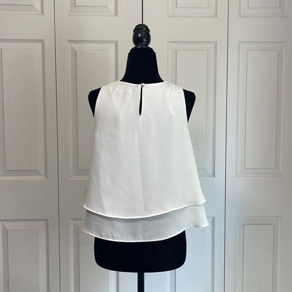 Zara | Basics White Flowy Tank - Picture 2 of 9